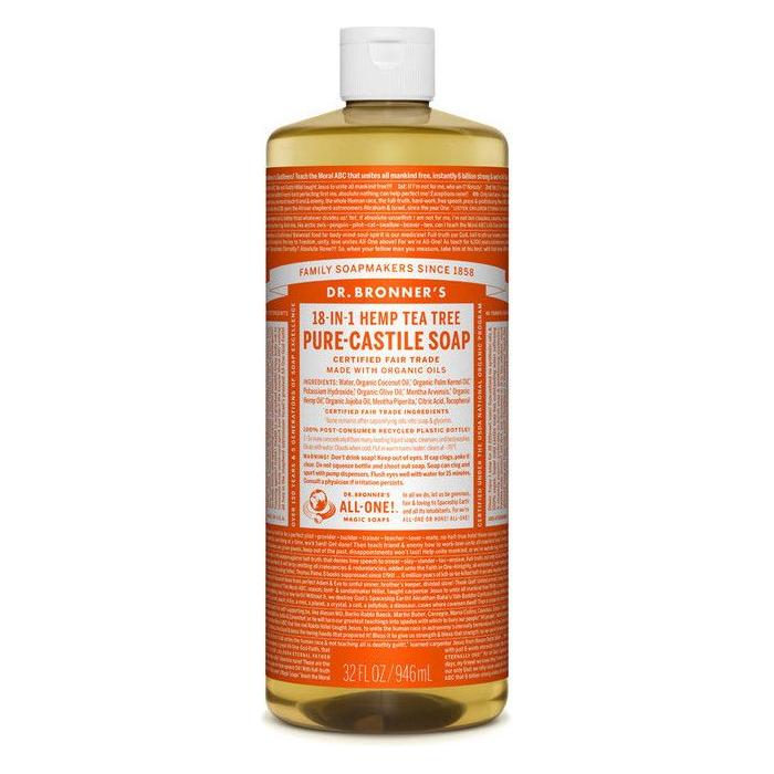 Dr. Bronner's Organic Pure Castile Liquid Soap - Tea Tree 32 fl oz