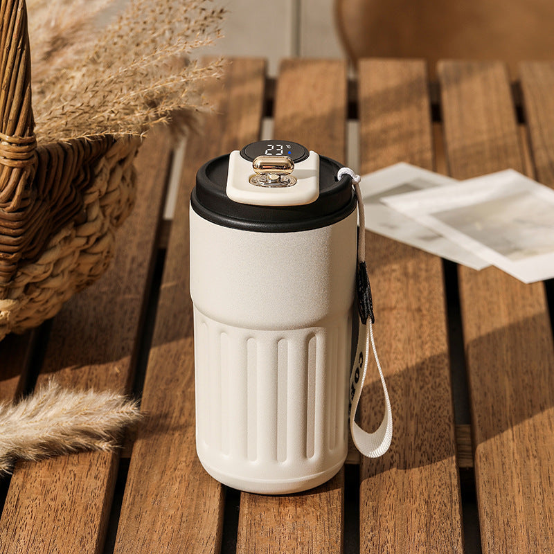Botella Térmica Digital Inteligente - Taza de Acero Inoxidable Aislada de 450ml