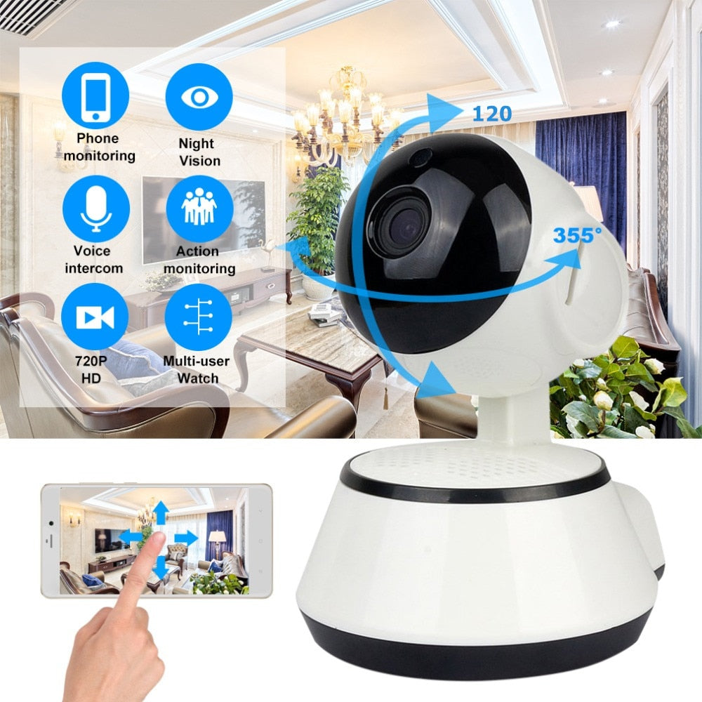 Baby Monitor Portable WiFi IP Camera 720P HD Wireless Smart Baby Camera Audio Video Record Surveillance Home Security Camera - Korvel