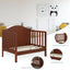 Cama Clásica Convertible de Madera 2 en 1 para Niños Pequeños - Marrón