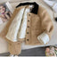 Women's Color-Block Lapel Jacket - Casual Outerwear