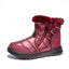 Winter Plush Snow Boots with Side Zipper for Women