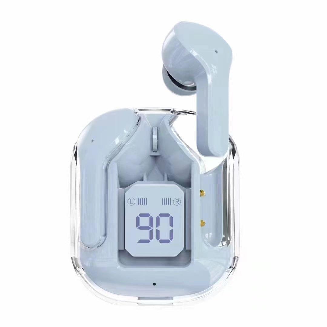 Mini Transparent Wireless Bluetooth Headset with Digital Display