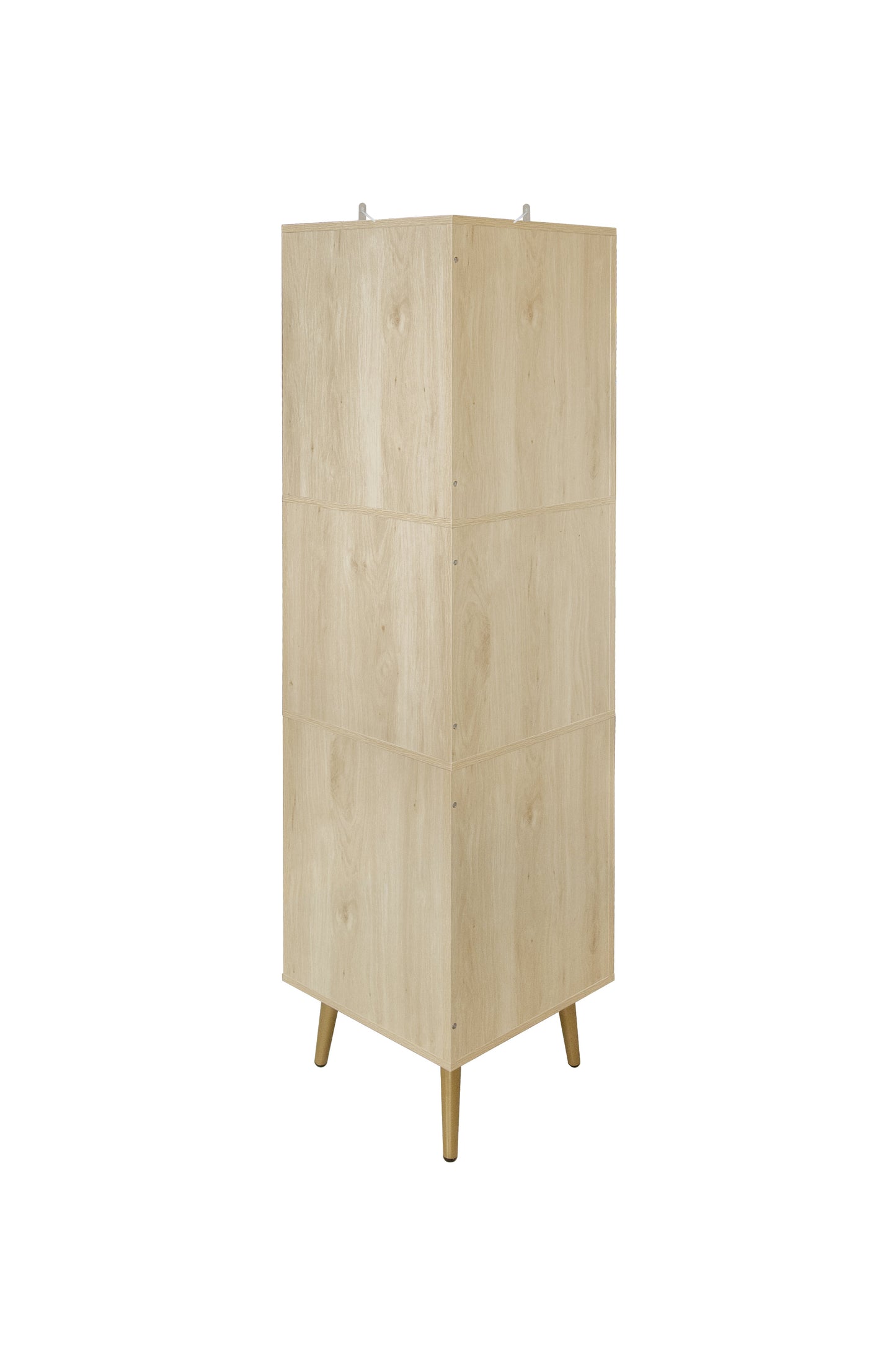 Corner cabinet ,Rattan door,Freestanding Corner Tables For Small Spaces, Corner Shelf Stand For Living Room, Kitchen, Bathroom - Korvel