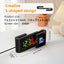 Creative S-shaped Dual-Screen RGB Alarm Clock with Night Light
