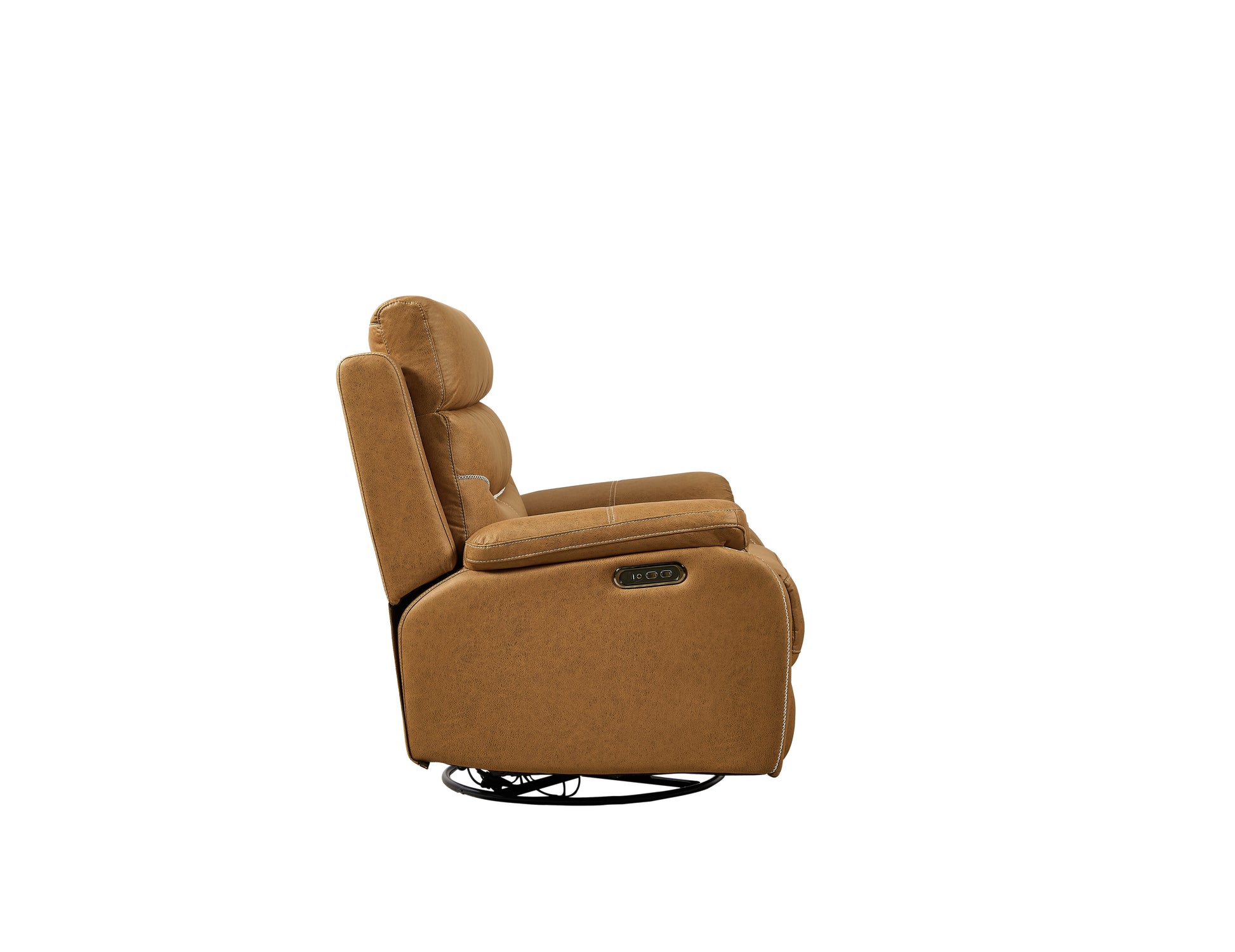 Liyasi Dual OKIN Motor Rocking and 240 Degree Swivel Single Sofa Seat recliner Chair Infinite Position - Korvel