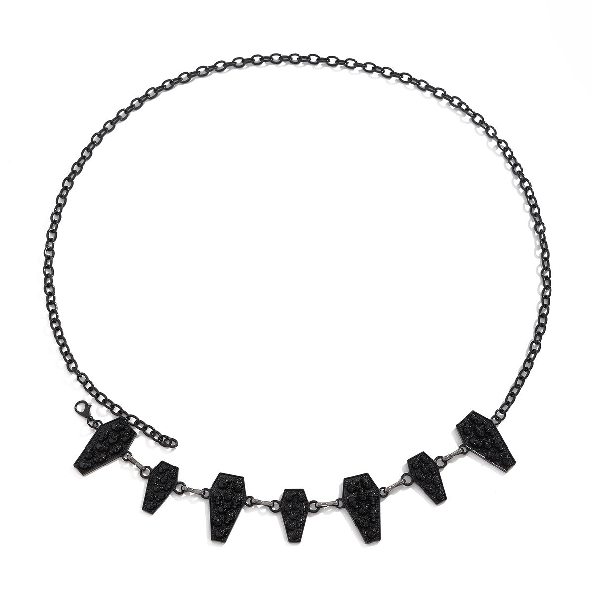 Dark Style Skull Cross Body Chain - Retro Alloy Waist Chain