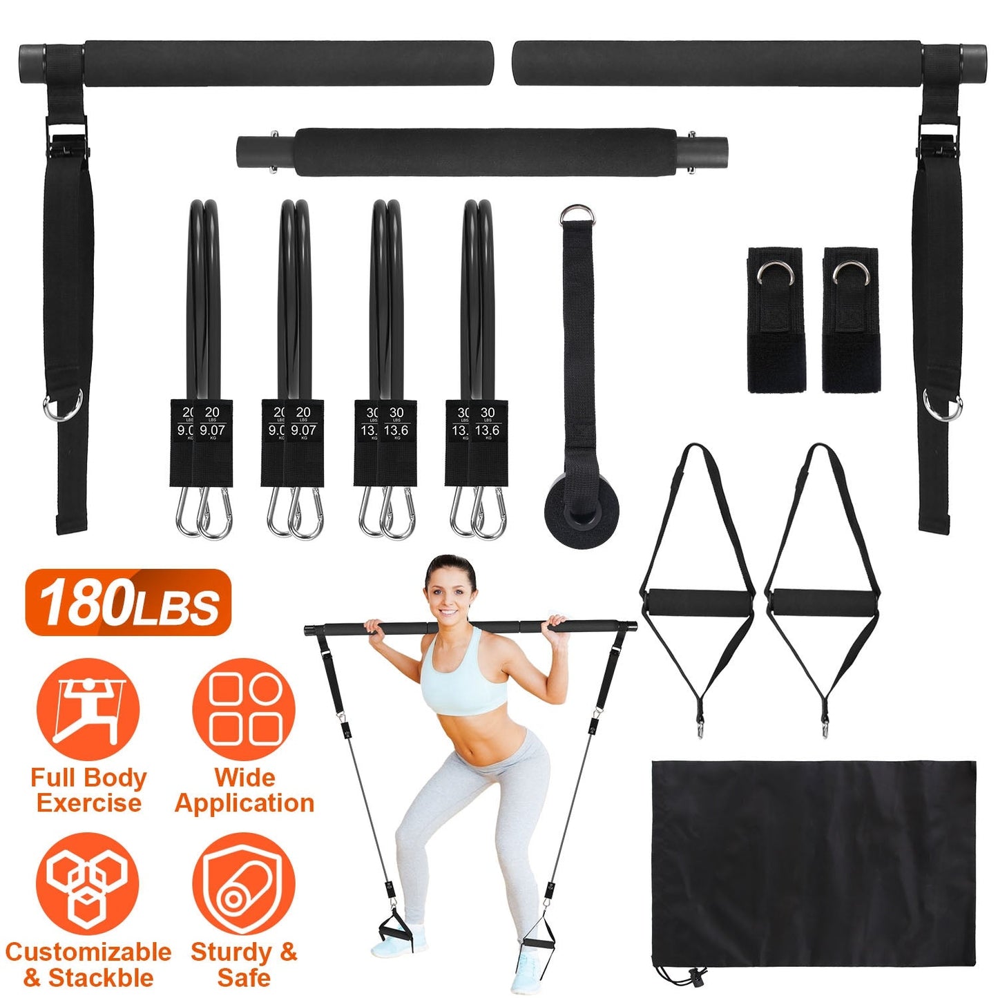 GBruno Pilates Bar Kit for Versatile Workouts