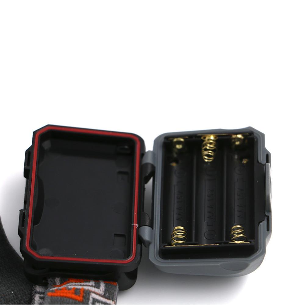 R3 + 2LED 800 Lumens 4 Modes Mini Headlamp Outdoor Headlight Waterproof  Lantern Use AAA Battery - Korvel