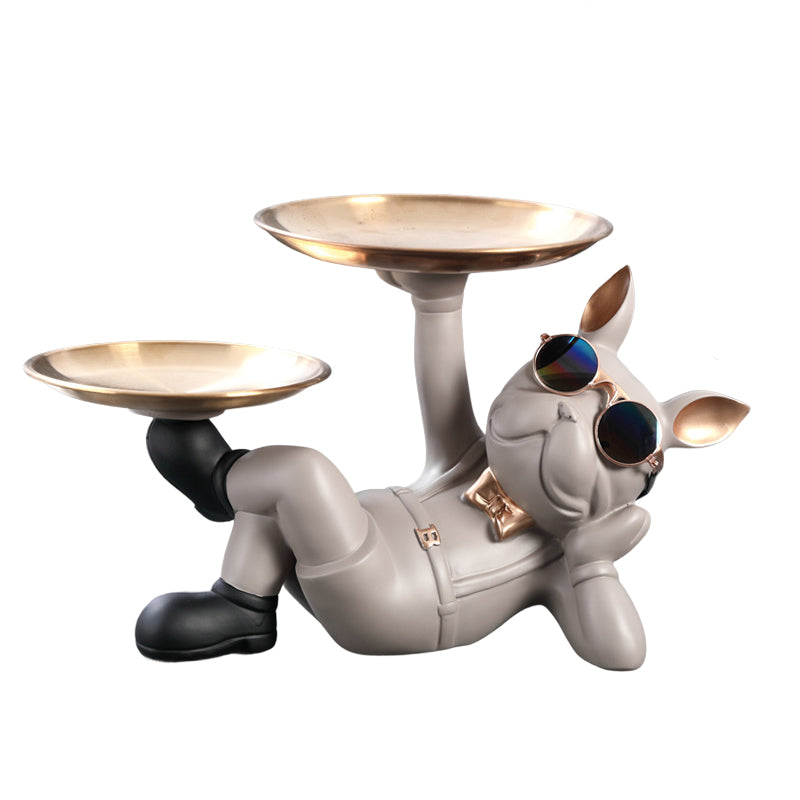 Cute French Bulldog Resin Figurine, Perfect for Table Decoration - Korvel