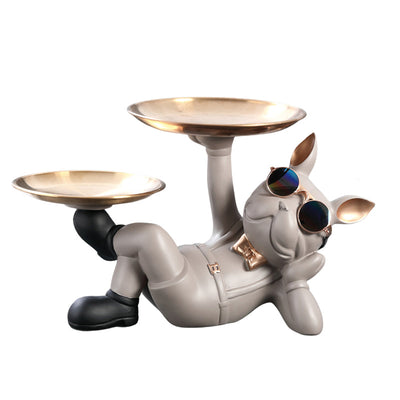 Cute French Bulldog Resin Figurine, Perfect for Table Decoration - Korvel