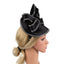 Hemp top hat black white diamond headband - Korvel