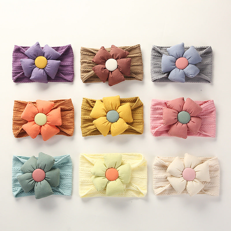 Diadema de Flores de Nylon Jacquard para Niños