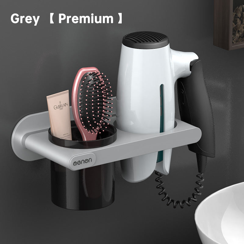 Hanging Hair Dryer Rack Toilet Storage Rack Hair Dryer Rack Storage Rack Non Perforated Wall Mounted Air Duct Rack - Korvel