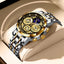 Montre à quartz squelettique multifonctionnelle pour hommes - Étanche