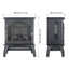 18 Inch 3D Infrared Electric Stove with Remote Control