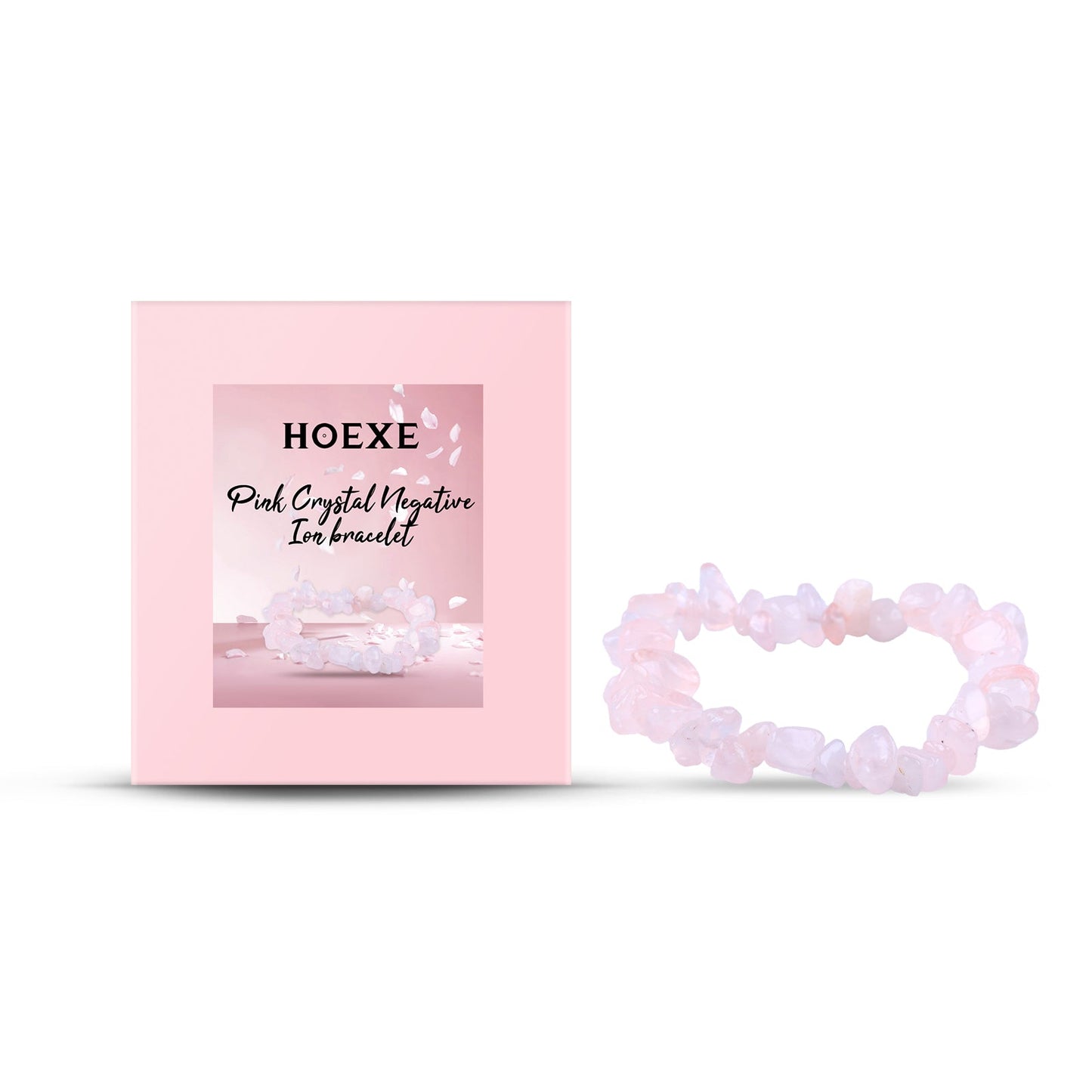 Powder Crystal Bracelet Hand Decoration Clothing Accessories Pink Beads Personality Trend Match - Korvel