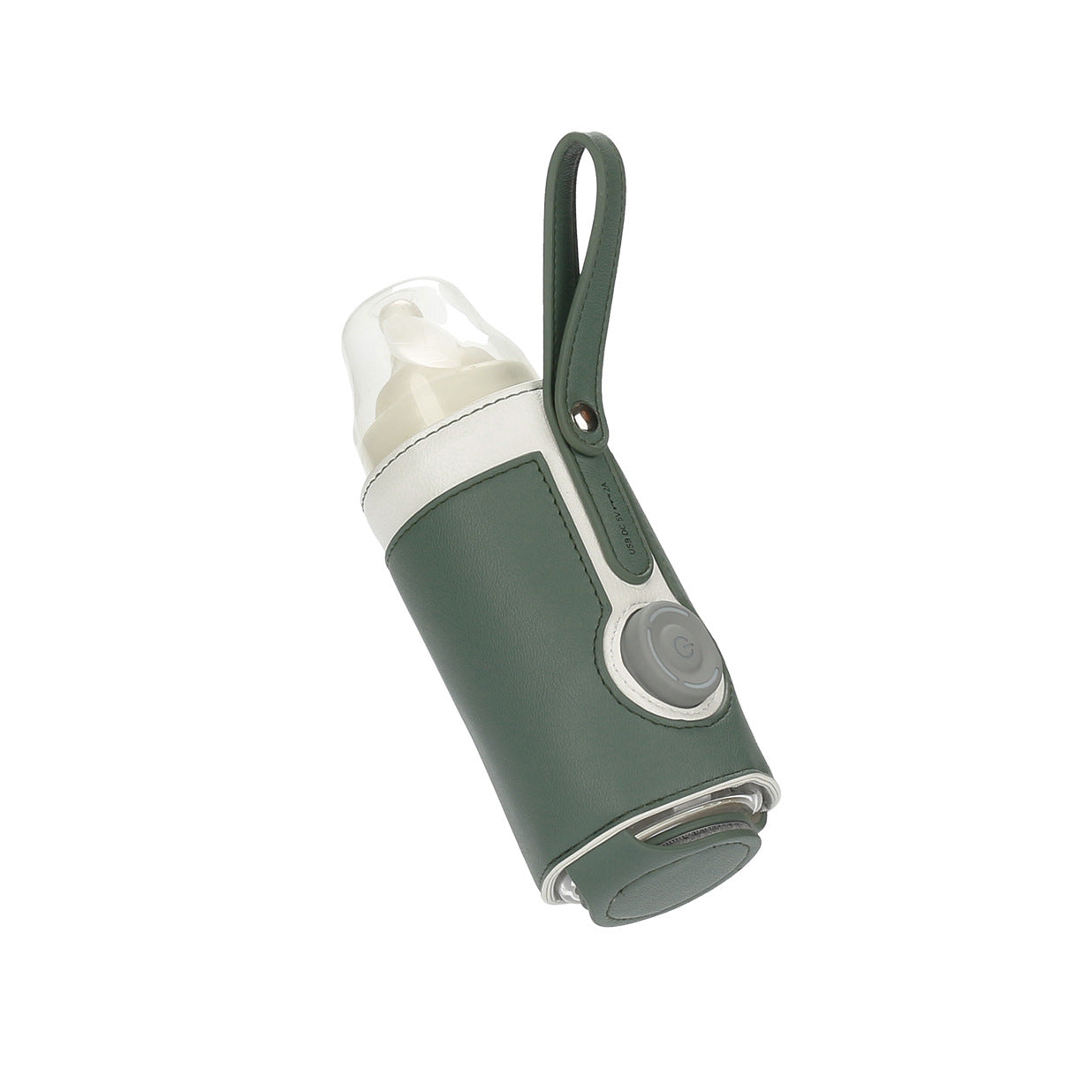 Warmer bag Warm milk bag leather three speed adjustable heating milk bottle bag car portable constant temperature heating cup sleeve - Korvel