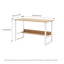 Computer desk, desktop room, simple desk, bedroom desk, student home desk, wooden desk with storage rack - Korvel