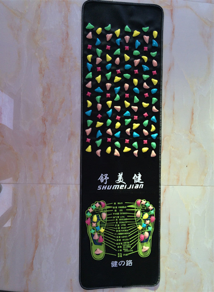 Reflexology Stone Foot Massager Mat for Relaxation