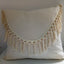 Tassels Cushion Cover 45x45cm Beige White Pillow Covers Decorative Pillow Case Square Home Boho Decor Macrame Pillowcase - Korvel