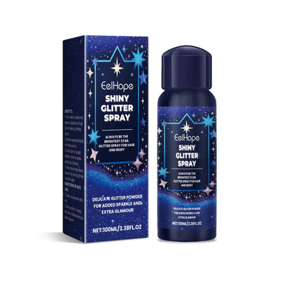 Body Glitter Spray, Facial Collarbone Hair Highlighter Spray To Brighten Glitter Ball Festive Carniva - Korvel