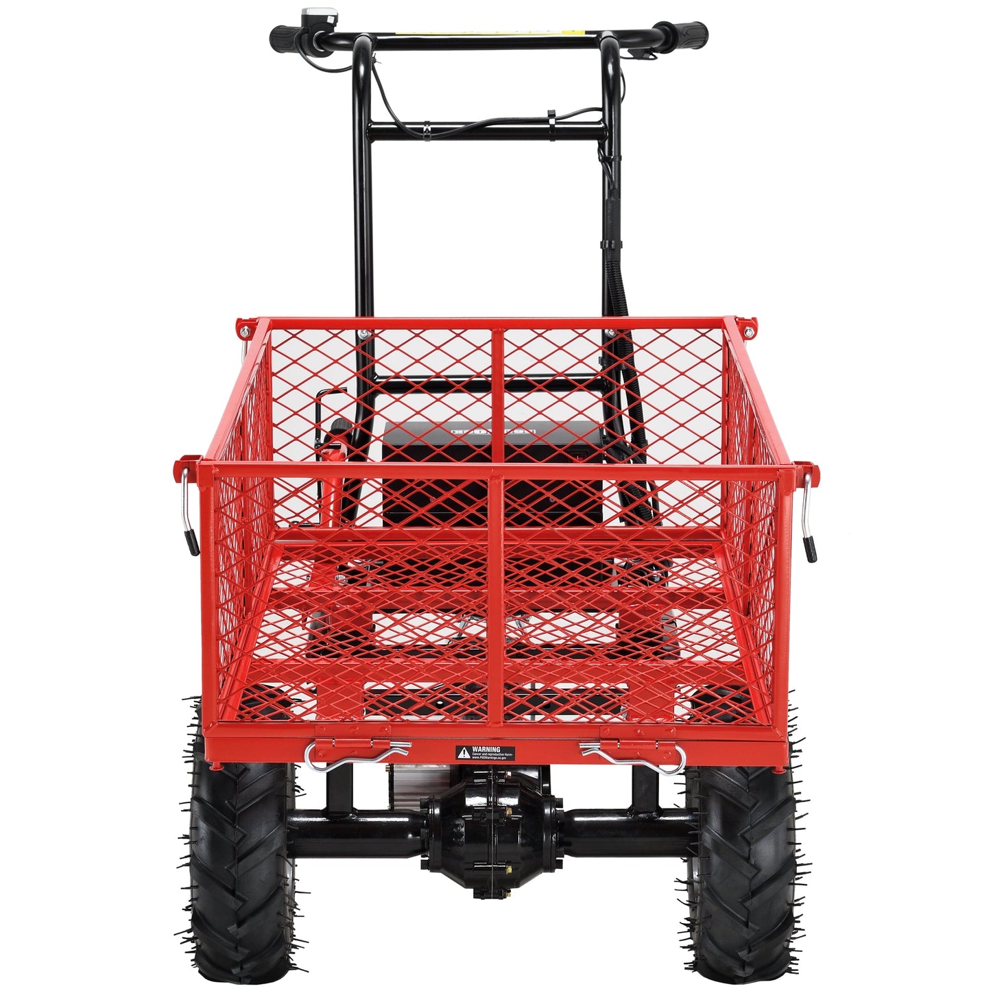Wheelbarrow Utility Cart Electric Powered Cart 48V28Ah 500W Capacity 500lbs (230kg) Material Hauler 1000lbs Towing - Korvel