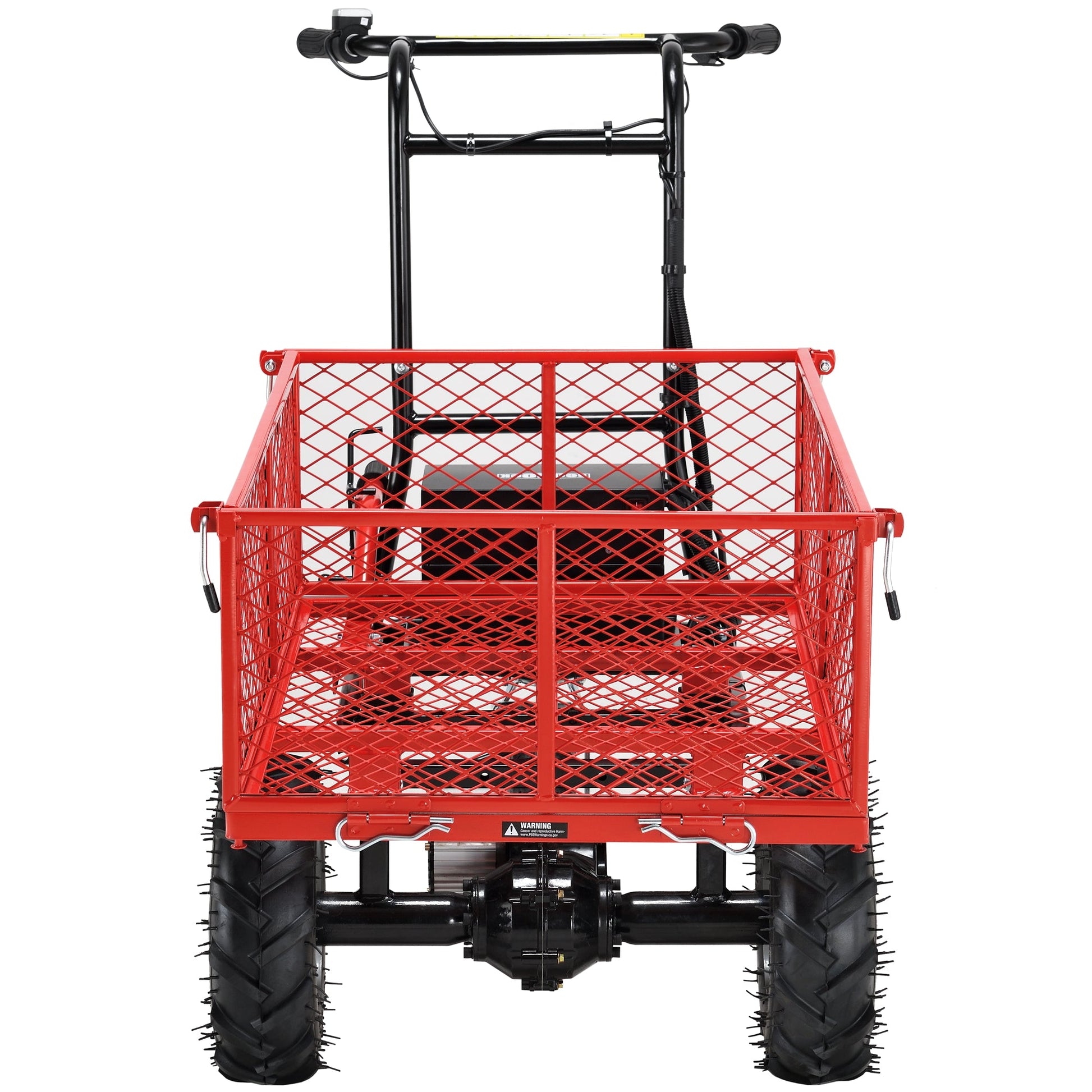 Wheelbarrow Utility Cart Electric Powered Cart 48V28Ah 500W Capacity 500lbs (230kg) Material Hauler 1000lbs Towing - Korvel