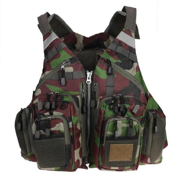 Outdoor Sport Fishing Life Vest Men Breathable Swimming Life Jacket Safety Waistcoat Survival Utility Vest - Korvel