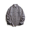 Japanese Retro Striped Long Sleeve Shirt for All