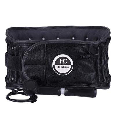 HailiCare Inflatable Traction Belt Lumbar Hot Moxibustion Massage Lumbar Disc Magnetic Therapy Belt - Korvel