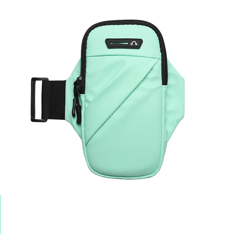 Sports running mobile arm bag, women's fitness wrist bag, breathable PU arm strap, outdoor cycling men's arm cover, mobile phone - Korvel