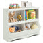 Gbruno Kids Storage Unit - White Toy Organizer & Bookshelf
