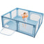 Gbruno Extra Large Baby Playpen - Safe Activity Center in Blue