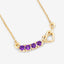 0.24 Carat Genuine Amethyst Sterling Silver Heart Necklace