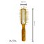 Cepillo de Pelo Paddle de Madera de Olivo Dural con Pinas Largas