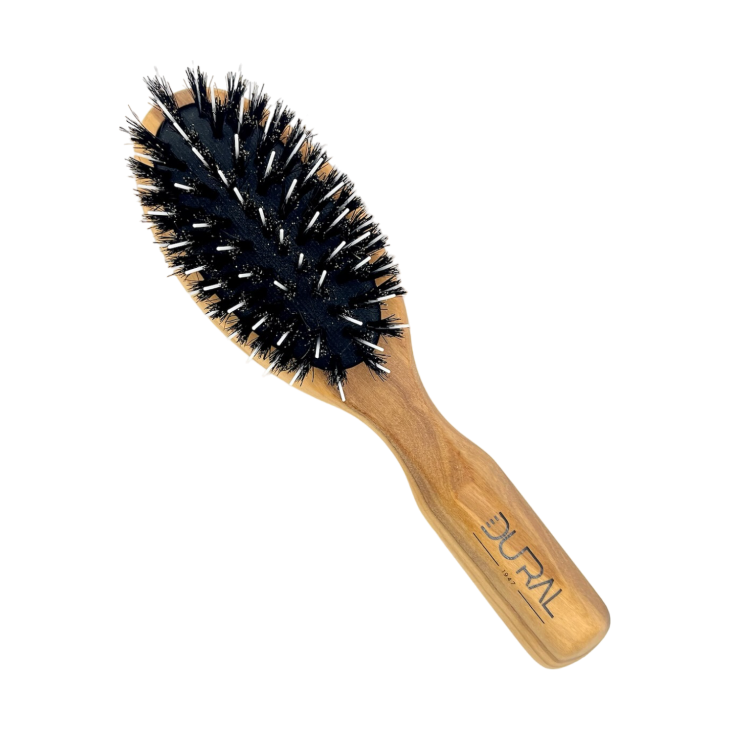 Brosse à cheveux en bois d'olivier Dural avec poils de sanglier