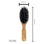 Brosse à cheveux en bois d'olivier Dural avec poils de sanglier