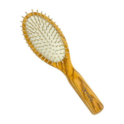 Dural Olive Wood Paddle Hairbrush with Wooden Pins