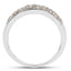 Bague de fiançailles en argent sterling avec diamant blanc véritable de 0,42 carat