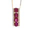 1.39ct Ruby and Diamond Pendant in 14KT Rose Gold
