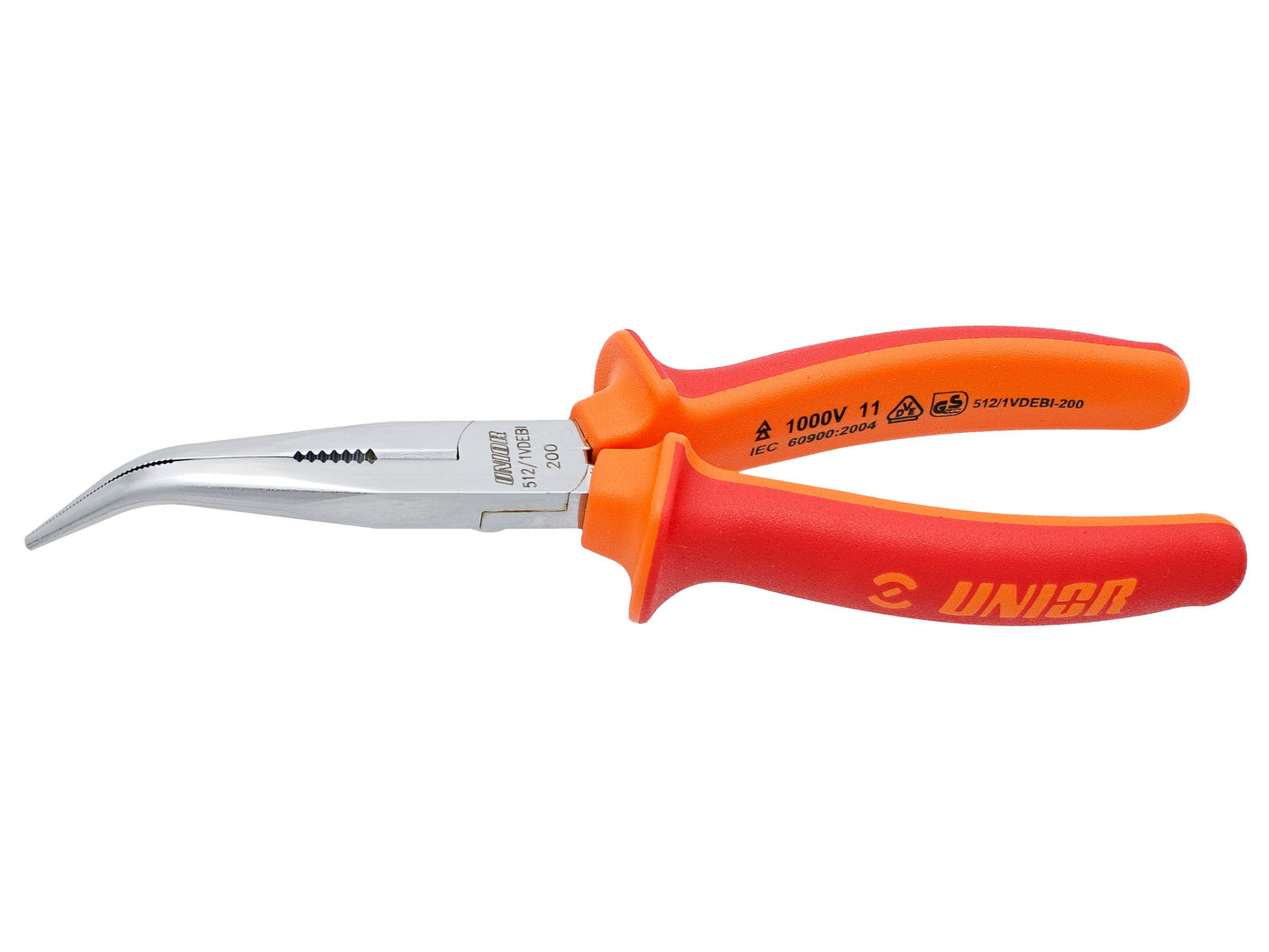 Unior Long Nose Pliers with Side Cutter and Pipe Grip