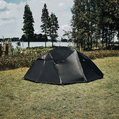Tienda de Camping de Doble Capa para Cuatro Estaciones con Poste de Aluminio