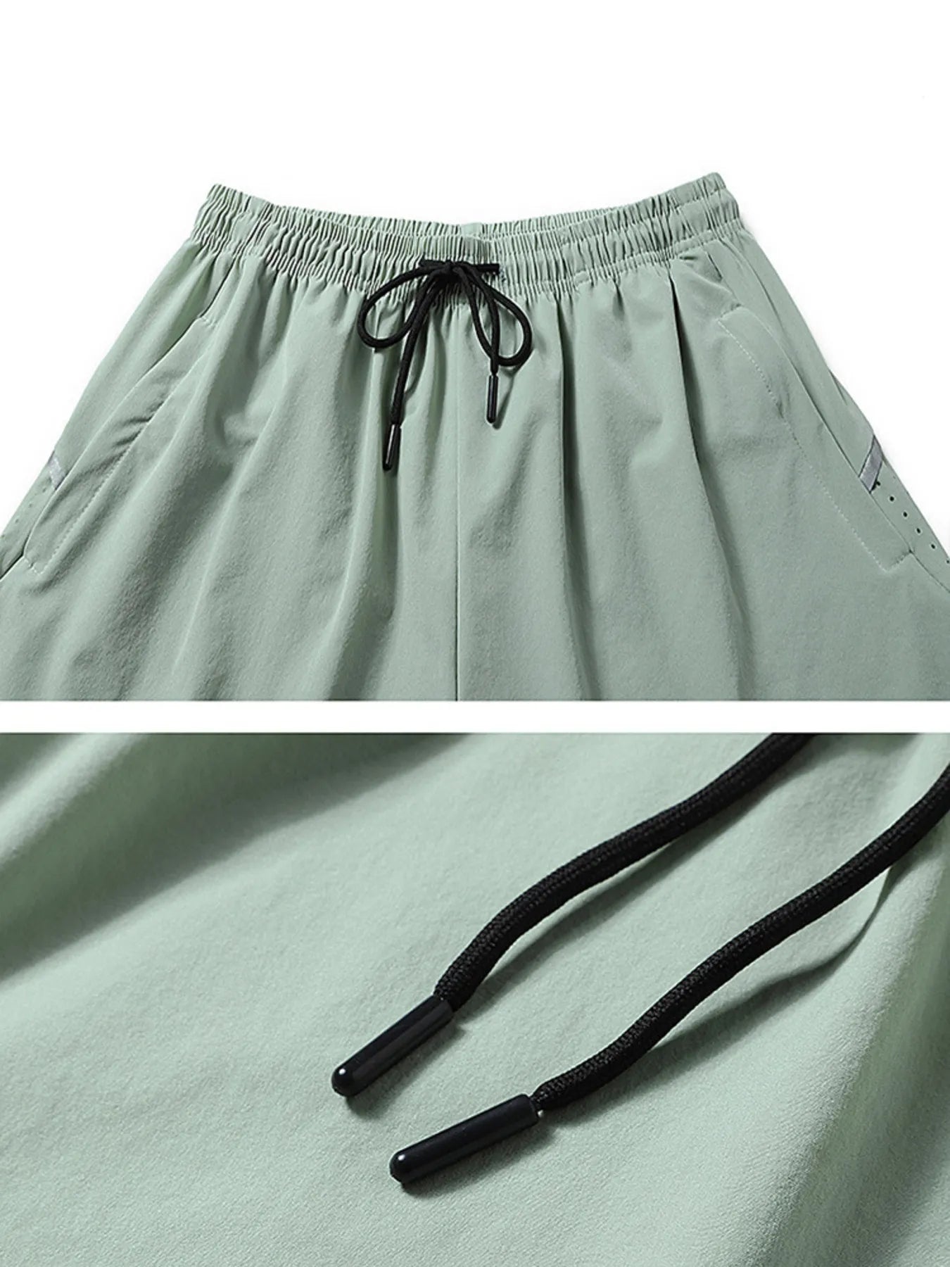 Pantalones Cortos Jogger con Cintura Ajustable para Hombre en Tallas Grandes