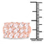14K Rose Gold Plated 3.30 Carat Genuine Morganite Ring