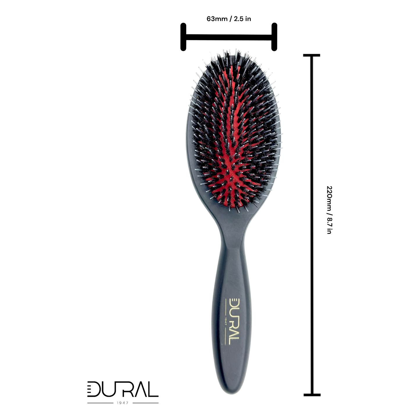 Dural Beech Wood Paddle Hairbrush with Boar Bristles