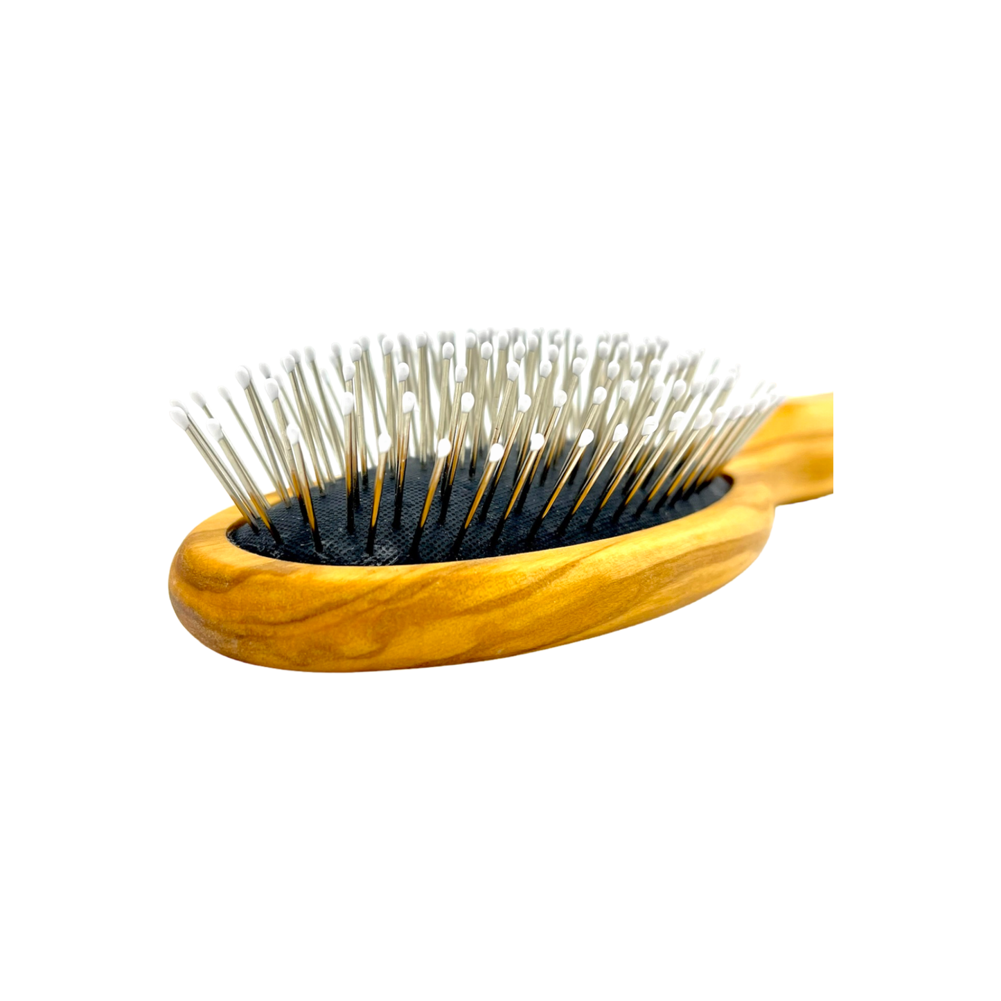 Brosse à cheveux en bois d'olivier Dural avec épingles en acier