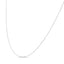 Collier chaîne à perles en argent sterling 0,7 mm Slim Dainty unisexe 18"