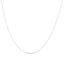Collier chaîne à perles en argent sterling 0,7 mm Slim Dainty unisexe 18"