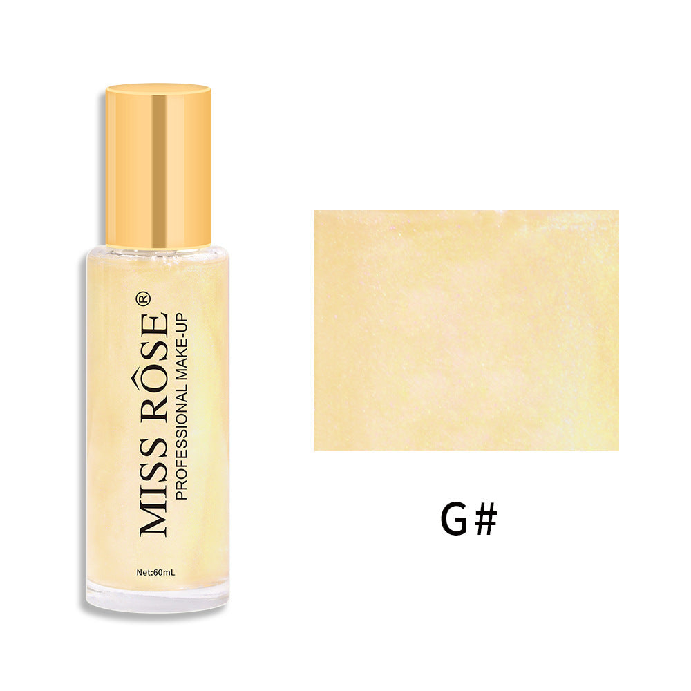 Quicksand Liquid Body Glitter Spray Waterproof Sweat Resistant Makeup Free Pearlescent Brighten And Highlight Spray - Korvel